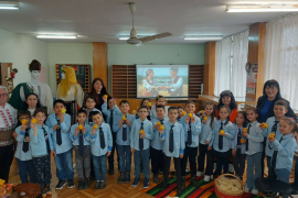 Вълнуващ великденски ден за първокласниците в читалището