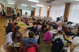 Вълнуващ великденски ден за първокласниците в читалището